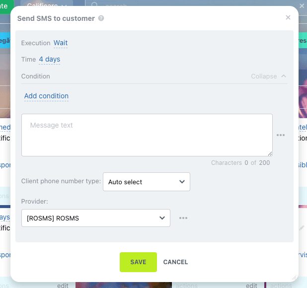 Automatizare SMS cu Robotul Bitrix24
